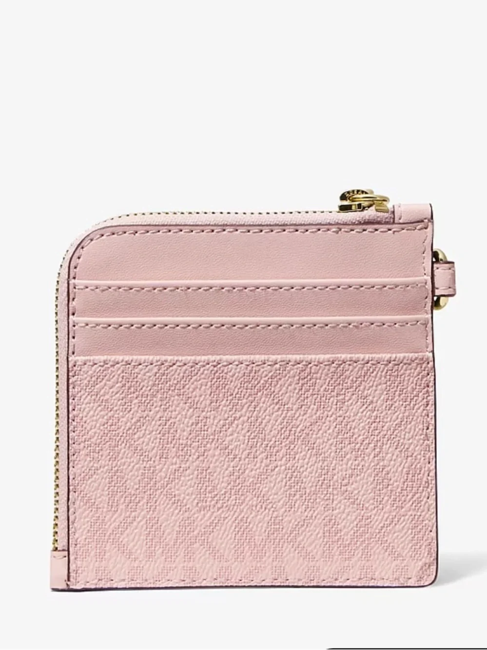 Michael Kors Jet Set Travel Signature Logo Chain Wallet Card Holder